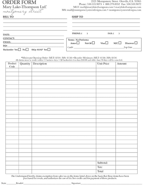 Catalogs Mary Lake Thompson Ltd