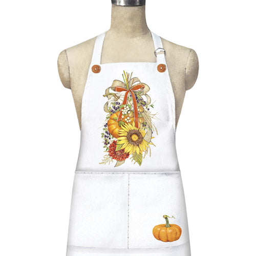 Sunflower Pumpkin Swag Apron
