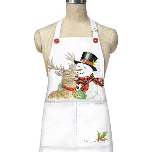 Hugging Snowman Apron