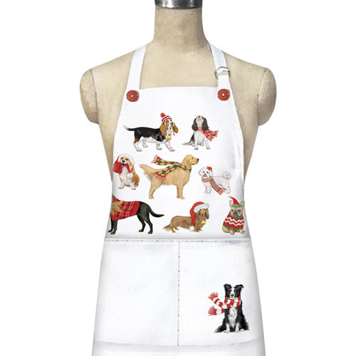 Holiday Dog Scatter Apron