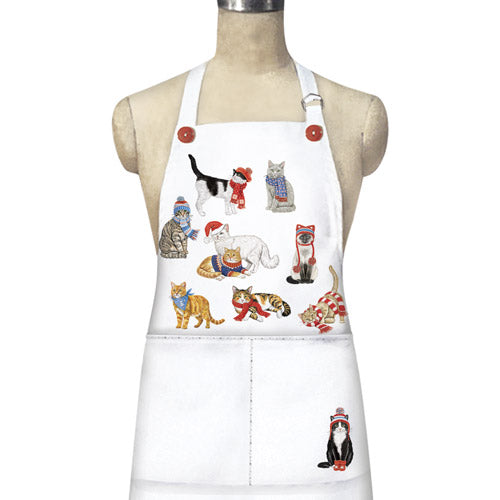Holiday Cat Scatter Apron