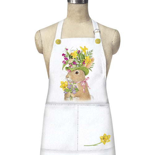 Green Hat Rabbit Apron