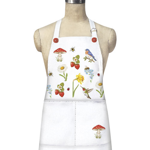 Bird Bee Scatter Apron