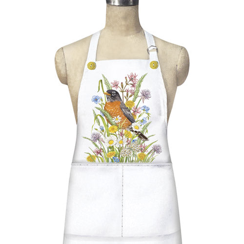 Robin Flowers Apron