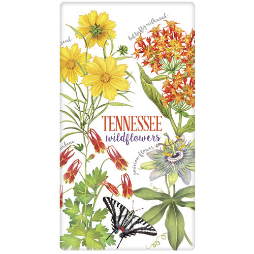 Tennessee Flowers Bagged Towel