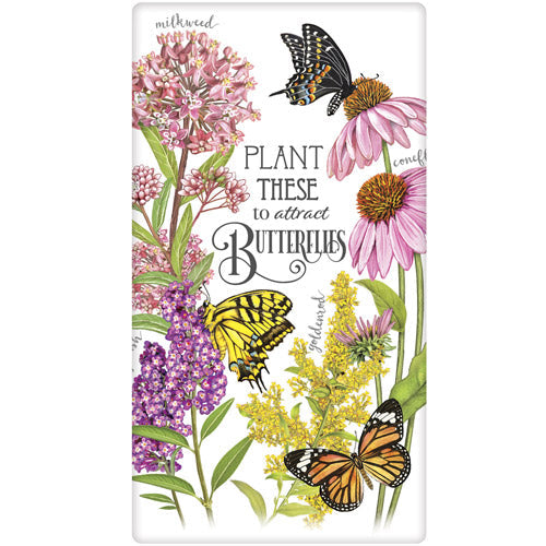 Butterfly Garden Bagged Towel