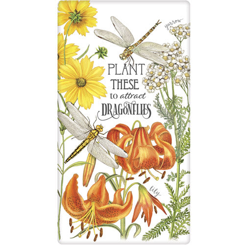 Dragonfly Garden Bagged Towel