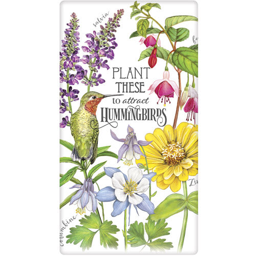 Hummingbird Garden Bagged Towel