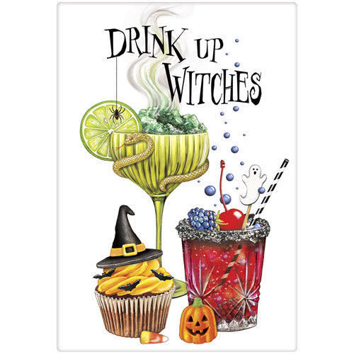 Halloween Cocktails Bagged Towel