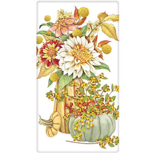 Fall Gourd Arrangement Bagged Towel