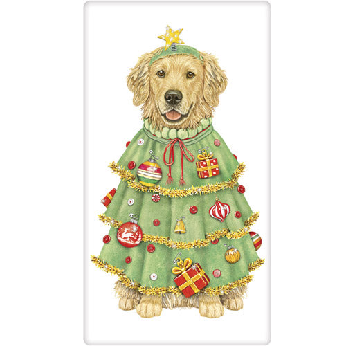Tree Skirt Golden Bagged Towel