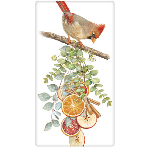 Cardinal Fruit Swag Bagged Towel
