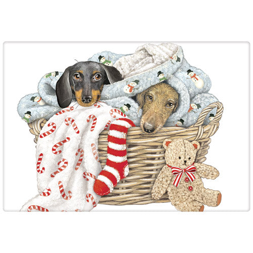 Doxie Basket Bagged Towel