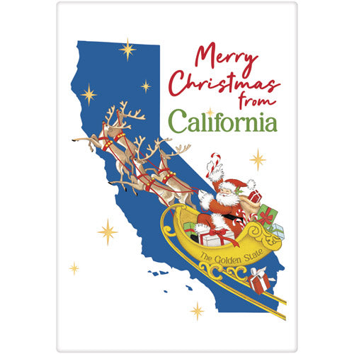 Christmas From Califorina Bagged Towel