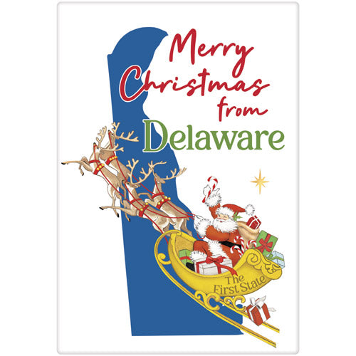 Christmas From Delaware Bagged Towel