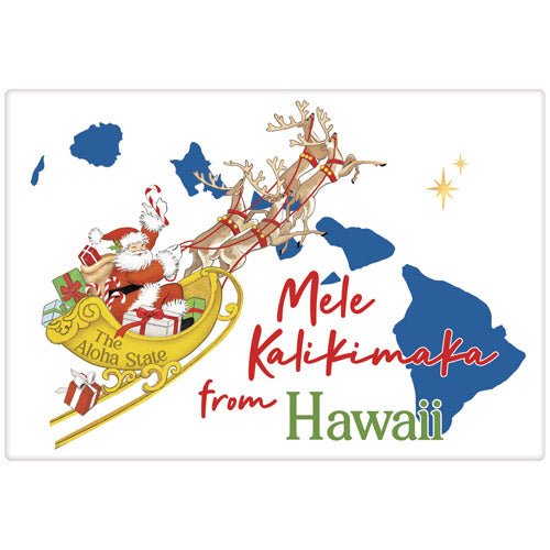 Christmas From Hawaii Bagged Towel
