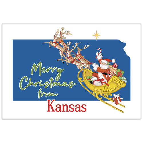 Christmas From Kansas Bagged Towel