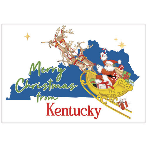 Christmas From Kentucky Bagged Towel