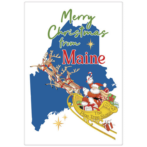 Christmas From Maine Bagged Towel
