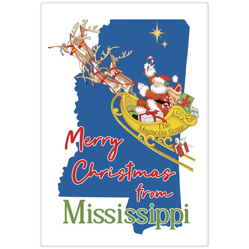 Christmas From Mississippi Bagged Towel