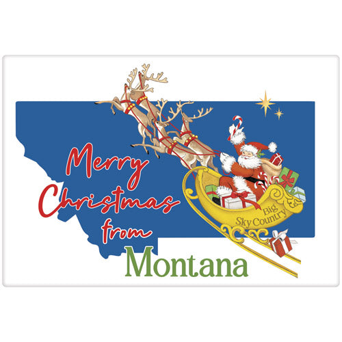 Christmas From Montana Bagged Towel