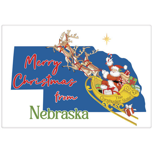 Christmas From Nebraska Bagged Towel