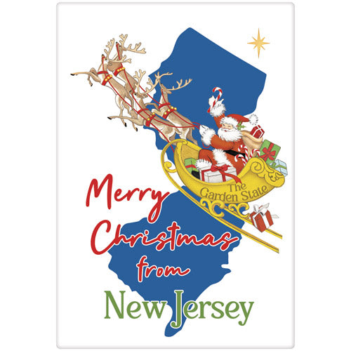 Christmas From New Jersey Bagged Towel