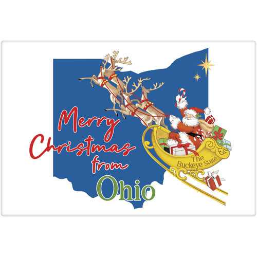 Christmas From Ohio Bagged Towel