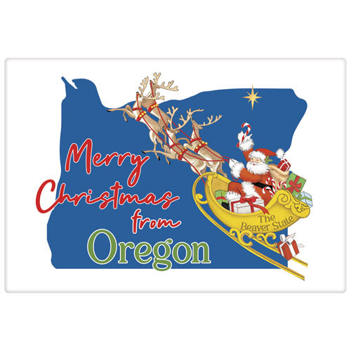 Christmas From Oregon Bagged Towel