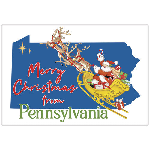 Christmas From Pennsylvania Bagged Towel