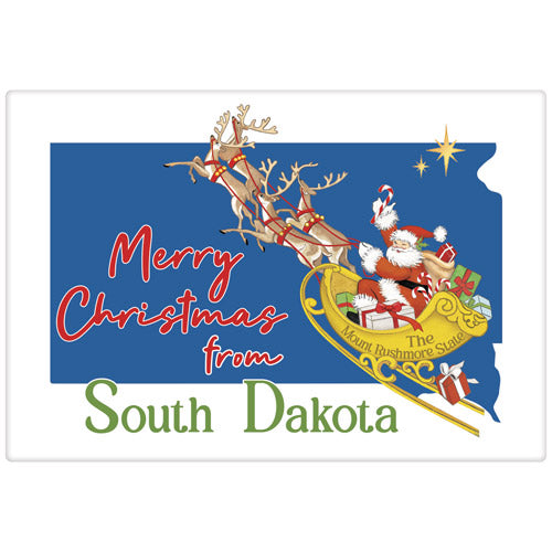 Christmas From South Dakota Bagged Towel