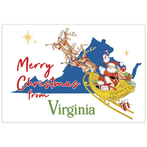 Christmas From Virgina Bagged Towel