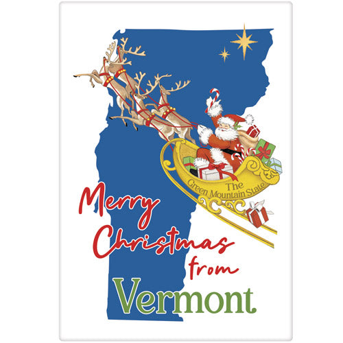 Christmas From Vermont Bagged Towel