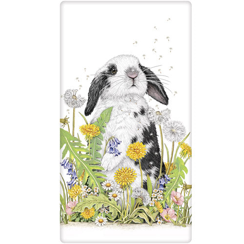 Dandelion Rabbit Bagged Towel