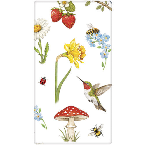 Bird Bee Scatter Bagged Towel