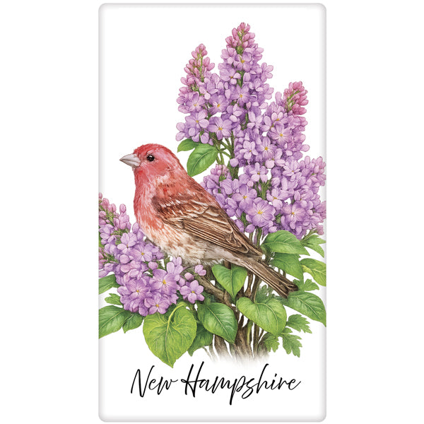 New Hampshire State Bird Bagged Towel