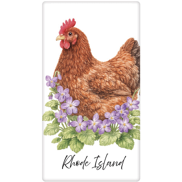 Rhode Island State Bird Bagged Towel