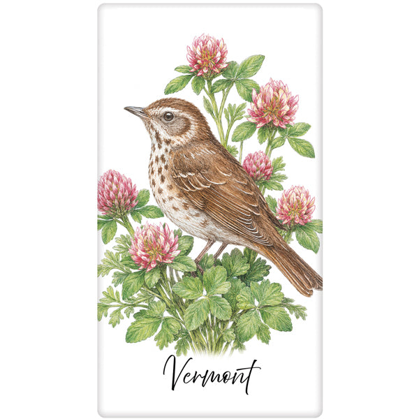 Vermont State Bird Bagged Towel