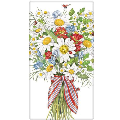 Daisy Bouquet Bagged Towel