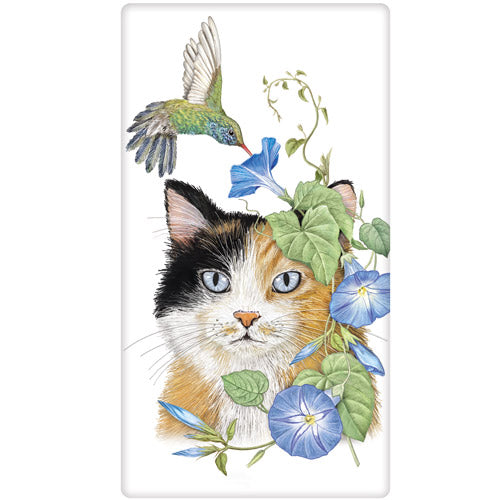 Morning Glory Cat Bagged Towel