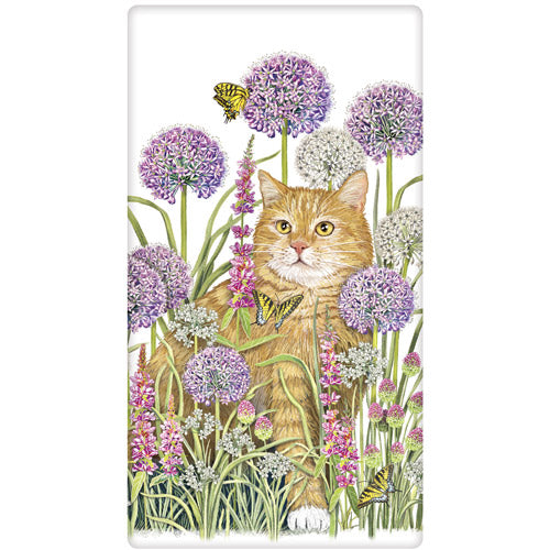 Allium Cat Bagged Towel