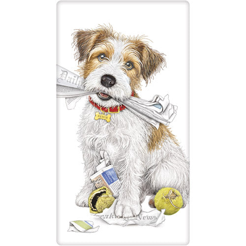 Newspaper Terrier Bagged Towel