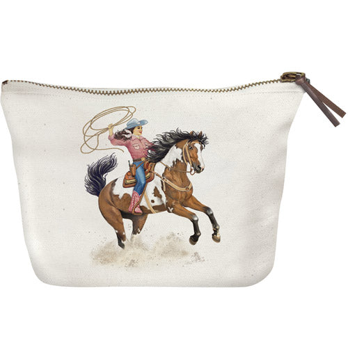 Everyday Cowgirl Canvas Pouch
