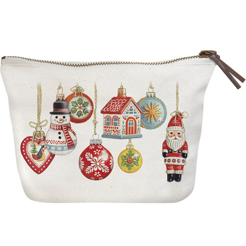 Vintage Ornaments Canvas Pouch