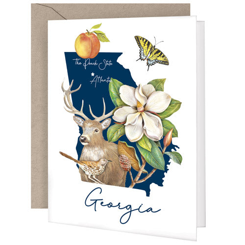Georgia State Symbols Greeting Card