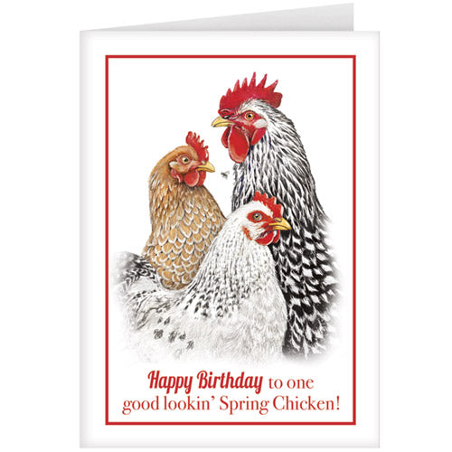 Chicken Heads Greeting Card