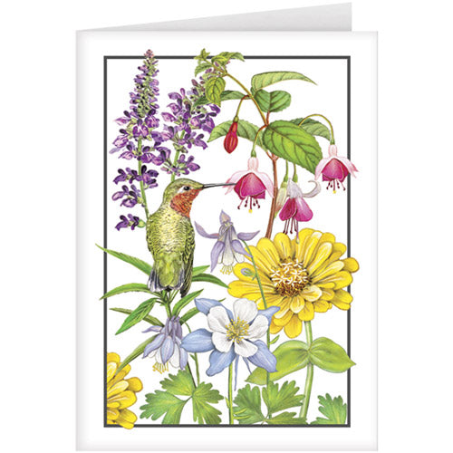 Hummingbird Garden Greeting Card