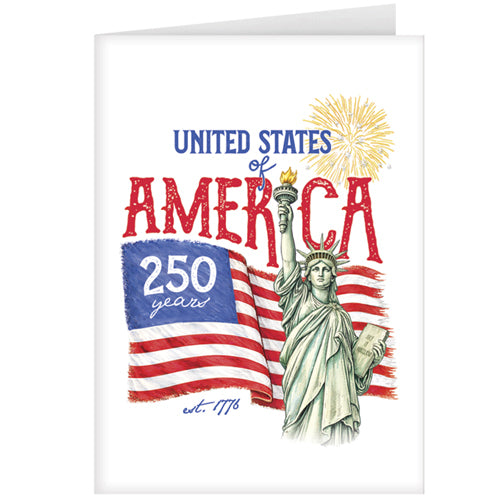 USA 250 Years Greeting Card