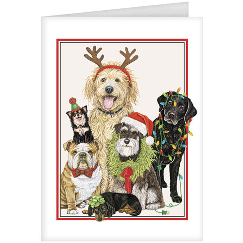 Howliday Party Dogs Greeting Card
