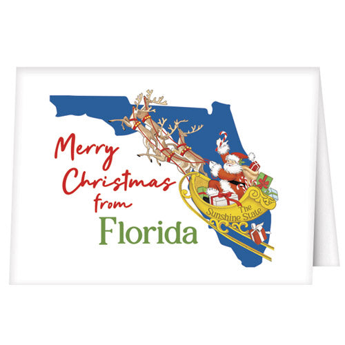 Christmas From Florida Greeting Card
